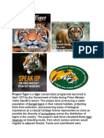 Project Tiger Is A Tiger Conservation Programme Launched in