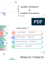 Analisis Gravimetri Dan Titrimetri - kb2018 - Kelompok 7