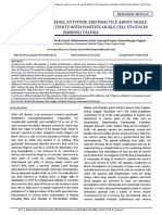 A Study of Knowledge, Attitude and Practice About Sickle Cell Anaemia in Patients With Positive Sickle Cell Status in Bardoli Taluka