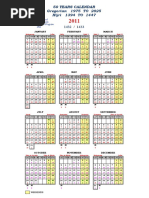 Hijri Calendar 50 Years