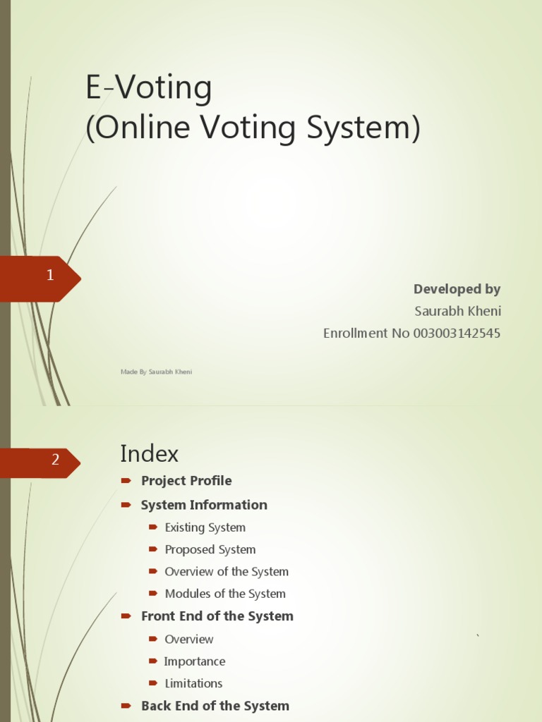 E-Voting System for Organizations | PDF | Php | Cascading Style Sheets
