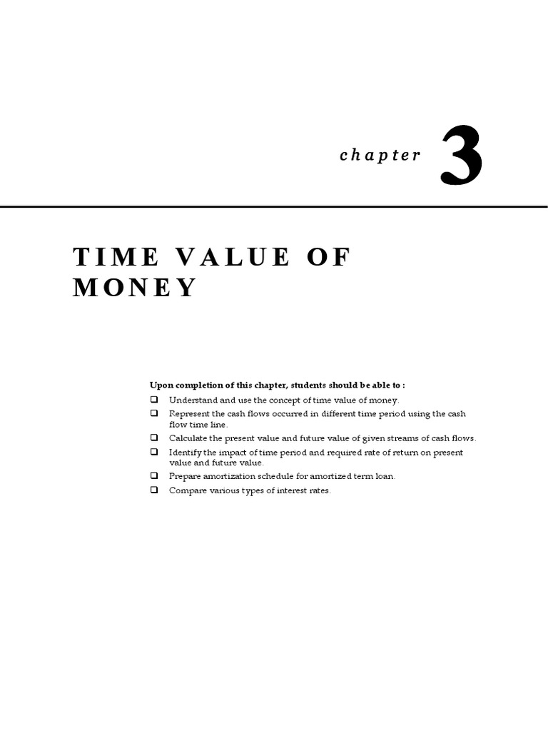 a Time Value Of Money Pdf Present Value Time Value Of Money