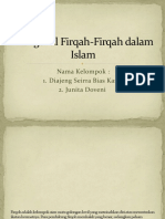 PPL Firqah-Firqah Dalam Islam