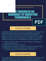 03 Role of Barangays and Good Governance