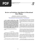 Review On Prediction Algorithms in Educational Data Mining: A.Dinesh Kumar, R.Pandi Selvam, K.Sathesh Kumar