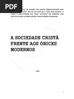 A Sociedade Cristã Frente Aos Óbices Modernos Inda 2019