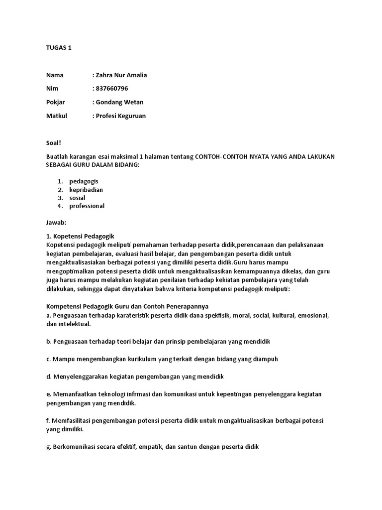 Tugas 1 Profesi Keguruan