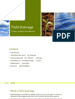 Field Drainage: Principles, Installations and Maintenance