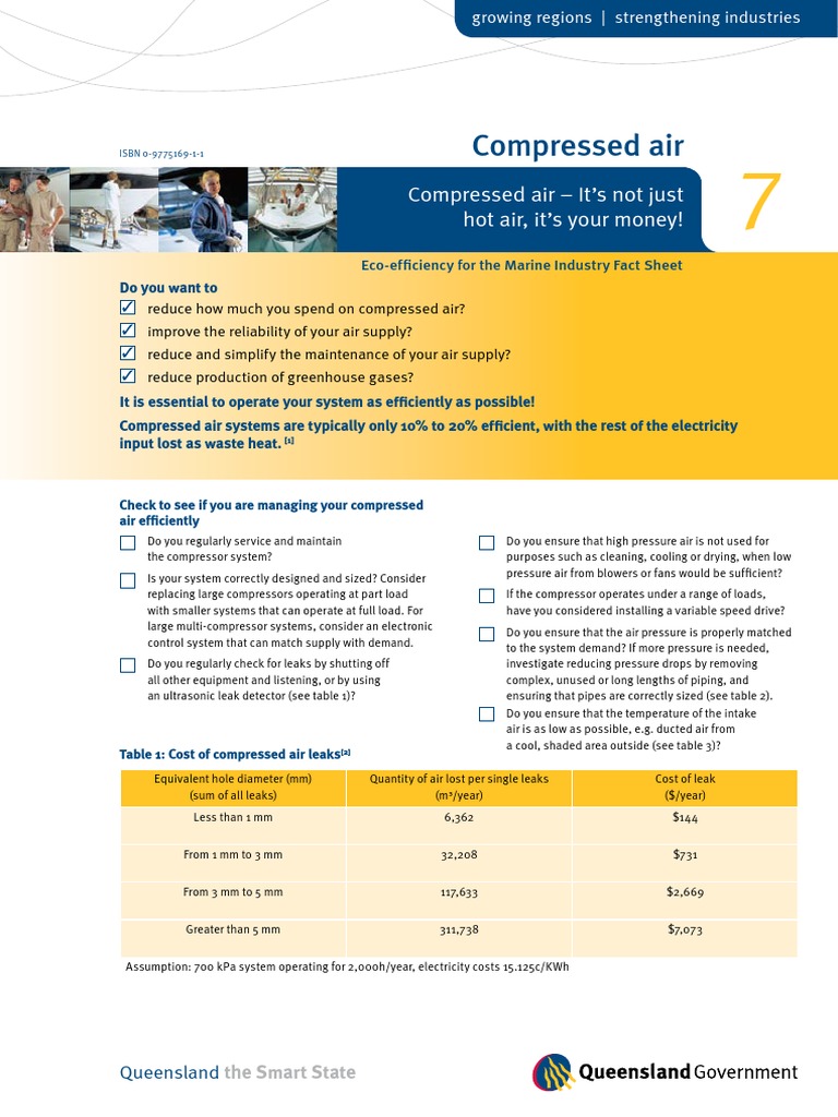 Compressed Air Fact Sheet Download Free PDF Kilowatt Hour