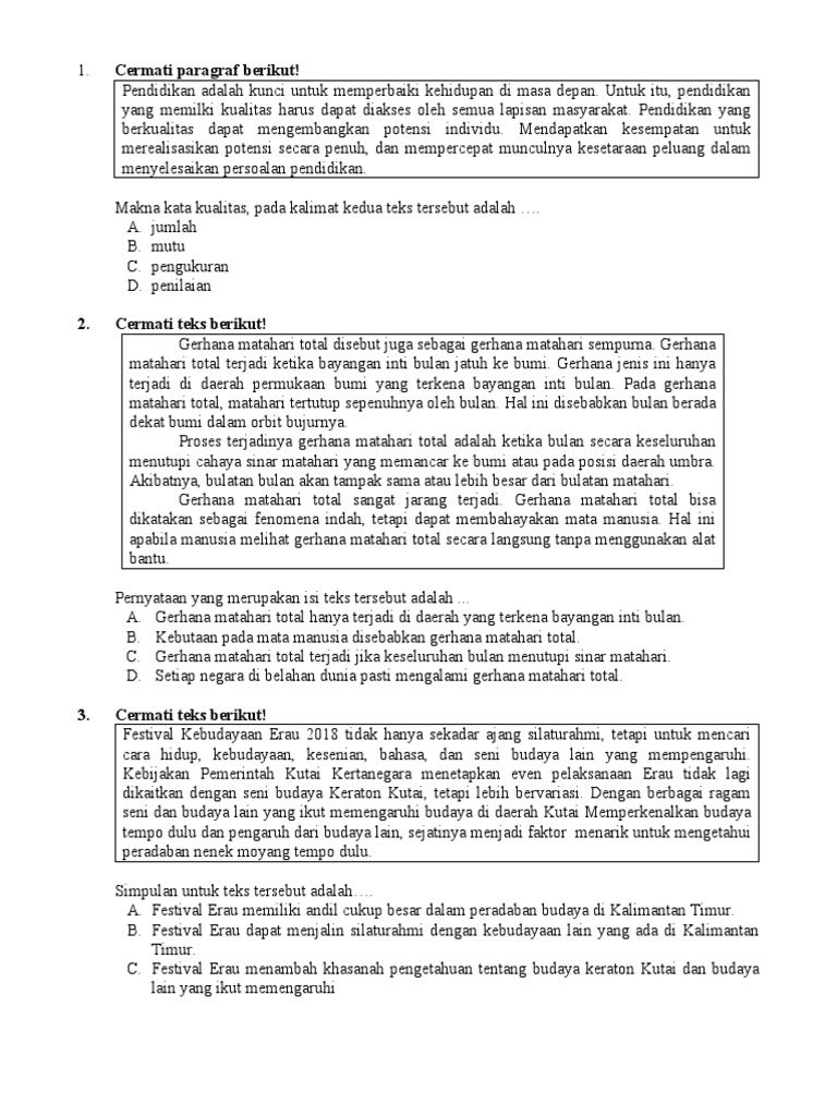 Tugas 2 Bahasa Indonesia | PDF