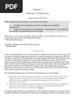 CHAPTER 4 Measure of Dispersion