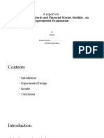 A Report On: Accounting Standards and Financial Market Stability: An Experimental Examination