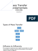 Mass Transfer Fundamentals: Lecture No. 3