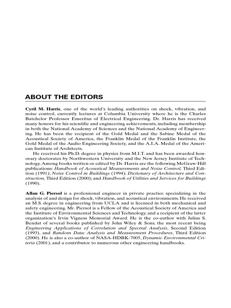 Shock & Vibration Handbook (1) 3 PDF PDF Science And Technology