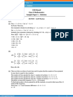 Solution 10th Icse Sample Paper PDF