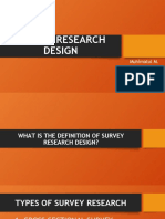 Survey Research Design