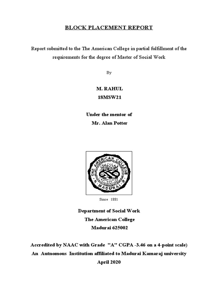 Rahul Consolidated Report | PDF | Hospital | Pharmacy
