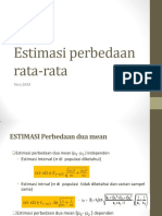 Estimasi Perbedaan Rata-Rata PDF
