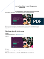 Tutorial Cara Membuat Kuis Online Dengan Menggunakan Quizizz