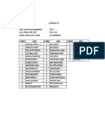 Attendance List Subject: Pancasila Dan Kewarganegaraan