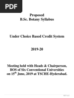 Botany B.Sc.I Year Syllabus 2019-20 PDF