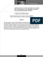 The Study and Investigation On The Siltation of Gated Drainage Outlet Channels in The Western Johore Agriculture Development Project