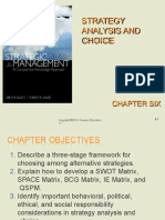 Strategy Analysis and Choice: Chapter Six