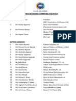 Updated List of Managing Committee Members 2019 20