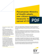 Panamanian Ministry of Health Adopts New Citizen-Mobility Measures To Mitigate Spread of COVID-19