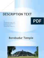 Descriptive Text Borobudur Temple