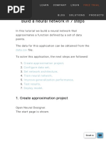 Create A Neural Network in 7 Steps - Neural Designer