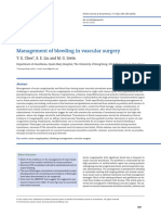 Management of Bleeding in Vascular Surgery: Y. E. Chee, S. E. Liu and M. G. Irwin