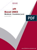 Excel 2003 Foundation Workbook Eur PDF