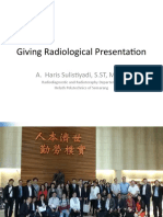 Giving Radiological Presentation
