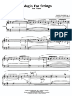 Adagio For Strings Piano Transcription PDF