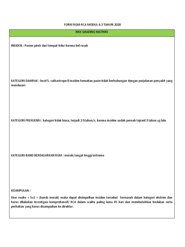 Analisis Insiden Pasien Jatuh | PDF