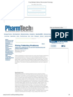 Fixing Tableting Problems - Pharmaceutical Technology