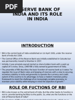 Reserve Bank of India and Its Role in India