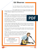 t2 e 3827 ks2 Ed Sheeran Differentiated Reading Comprehension Activity - Ver - 2 PDF