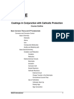 Coatings in Conjunction With Cathodic Protection: Course Outline