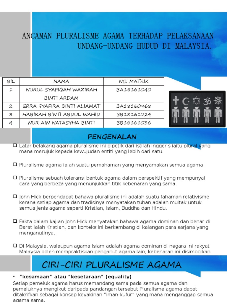 Ancaman Pluralisme Agama Terhadap Pelaksanaan Undang  PDF
