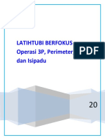 Latih Tubi Berfokus - Operasi 3P, Isipadu, Perimeter Dan Luas - Jawapan