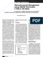 Alloying and Microstructural Management in Developing SMAW Electrodes For HSLA-100 Steel