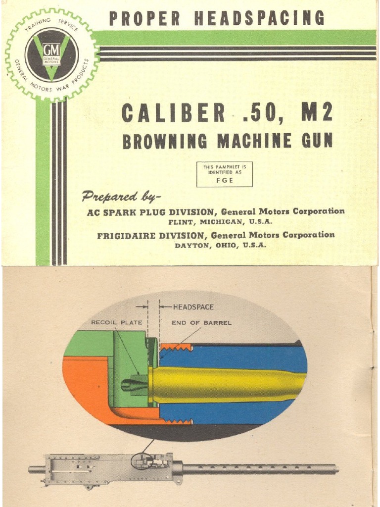 Proper Head Spacing Caliber 50 M2 Browning Machine Gun 1943 | PDF