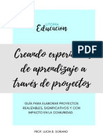 Creando Experiencias de Aprendizaje A Través de Proyectos - Utopía Educación PDF