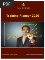 FMM Institute Training Planner 2020 PDF