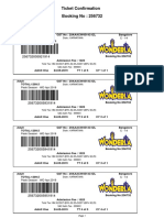 Ticket Confirmation Booking No: 256732: C - 14 Peak Season - WD Apr 2019