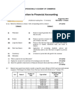 Introduction To Financial Accounting: The Professionals' Academy of Commerce