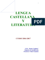 Lengua Castellana y Literatura 2o Bachillerato 2016-2017