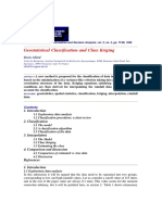 Geostatistical Classification and Class Kriging: Denis Allard